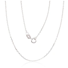 Silver chain Anchor 1 mm , diamond cut, 40, 1.4 g, Silver 925 fineness