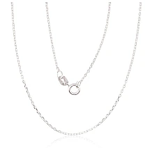 Silver chain Anchor 1 mm , diamond cut, 50, 1.7 g, Silver 925 fineness