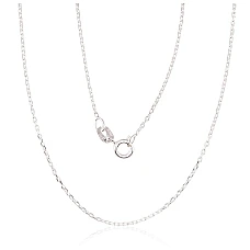 Silver chain Anchor 1 mm , diamond cut, 50, 1.7 g, Silver 925 fineness