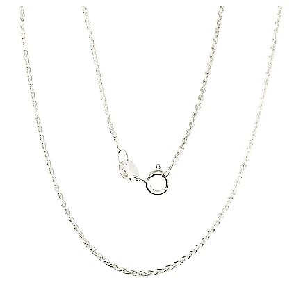 Chains,  - Silver chain Spiga 1,1 mm, 40, 2.6 g, Silver 925 fineness