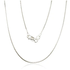 Sudraba ķēdīte Čūskiņa 1.1 mm, 42, 4.8 g, Sudrabs 925 prove