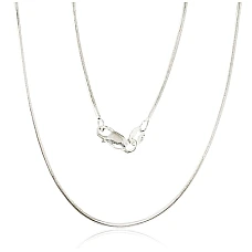 Sudraba ķēdīte Čūskiņa 1.1 mm, 55, 6 g, Sudrabs 925 prove