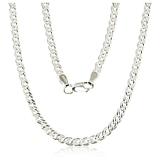 Silver chain Mona Liza 3.1 mm , diamond cut, 50, 9.6 g, Silver 925 fineness