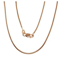 Серебряная цепочка Змейка 1,5 мм, 40, 3.7 g, Серебро 925 проба, красное золото (покрытие)