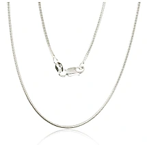 Sudraba ķēdīte Čūskiņa 1,5 mm, 42, 3.7 g, Sudrabs 925 prove