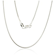 Sudraba ķēdīte Čūskiņa 1,5 mm, 42, 3.7 g, Sudrabs 925 prove