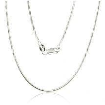 Sudraba ķēdīte Čūskiņa 1,5 mm, 45, 3.9 g, Sudrabs 925 prove