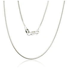 Sudraba ķēdīte Čūskiņa 1,5 mm, 50, 4.3 g, Sudrabs 925 prove