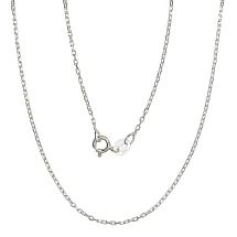 Silver chain Anchor 1 mm , diamond cut, 40, 1.7 g, Silver 925 fineness