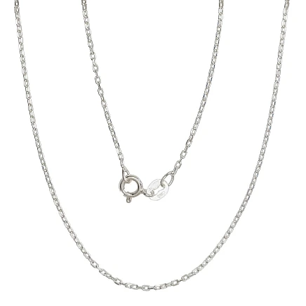 Chains,  - Silver chain Anchor 1 mm , diamond cut, 40, 1.7 g, Silver 925 fineness