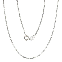 Silver chain Anchor 1 mm , diamond cut, 47, 2 g, Silver 925 fineness