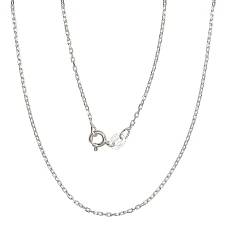 Silver chain Anchor 1 mm , diamond cut, 47, 2 g, Silver 925 fineness
