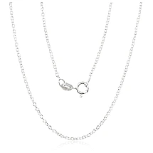 Silver chain Anchor round 1,1 mm, 40, 2 g, Silver 925 fineness