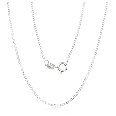 Silver chain Anchor round 1,1 mm, 42, 2.1 g, Silver 925 fineness