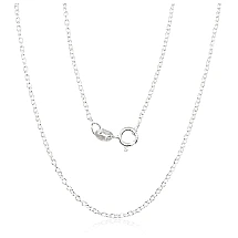 Silver chain Anchor round 1,1 mm, 47, 2.3 g, Silver 925 fineness