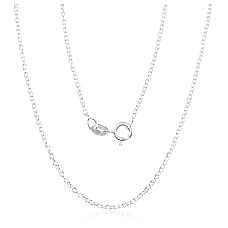 Silver chain Anchor round 1,1 mm, 50, 2.5 g, Silver 925 fineness