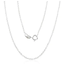 Silver chain Anchor round 1,1 mm, 55, 2.7 g, Silver 925 fineness