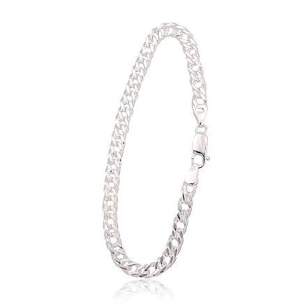Viriešiem,  - Sudraba ķēdīte Rombs 5.5 mm , dimantu apstrādājums, 20, 8.4 g, Sudrabs 925 prove