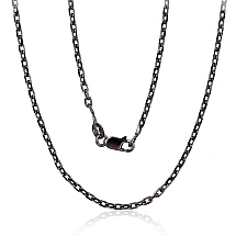 Silver chain Anchor 2.1 mm , diamond cut, 50, 6.3 g, Silver 925 fineness, Rhodium (Plating)