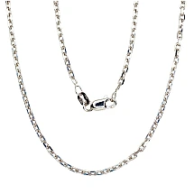 Silver chain Anchor 2.1 mm , diamond cut, 45, 5.7 g, Silver 925 fineness, Rhodium (Plating)