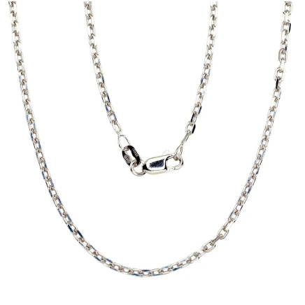Chains,  - Silver chain Anchor 2.1 mm , diamond cut, 45, 5.7 g, Silver 925 fineness, Rhodium (Plating)