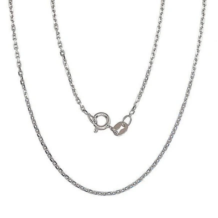 Chains,  - Silver chain Anchor 1.2 mm , diamond cut, 45, 2.8 g, Silver 925 fineness, Rhodium (Plating)