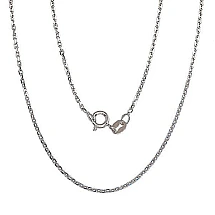 Silver chain Anchor 1.2 mm , diamond cut, 55, 3.4 g, Silver 925 fineness, Rhodium (Plating)