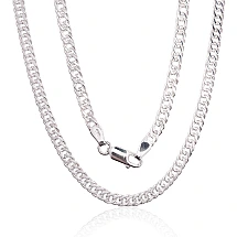 Sudraba ķēdīte Rombs 4 mm, dimantu apstrādājums, Sudrabs 925 prove