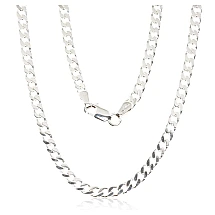 Серебряная цепочка Картье 3.5 мм , алмазная обработка граней, 55, 14.6 g, Серебро 925 проба