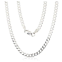 Серебряная цепочка Картье 3.5 мм , алмазная обработка граней, 55, 14.7 g, Серебро 925 проба