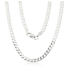 Серебряная цепочка Картье 3.5 мм , алмазная обработка граней, 65, 17.2 g, Серебро 925 проба
