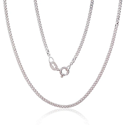 Chains,  - Silver chain Curb 2 mm , diamond cut, 55, 4.5 g, Silver 925 fineness