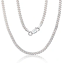 Серебряная цепочка Картье 2.2 мм , алмазная обработка граней, 55, 9.2 g, Серебро 925 проба