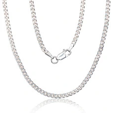 Серебряная цепочка Картье 2.2 мм , алмазная обработка граней, 70, 11.6 g, Серебро 925 проба
