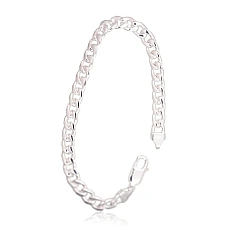 Silver chain Curb 7 mm, 22, 23.4 g, Silver 925 fineness