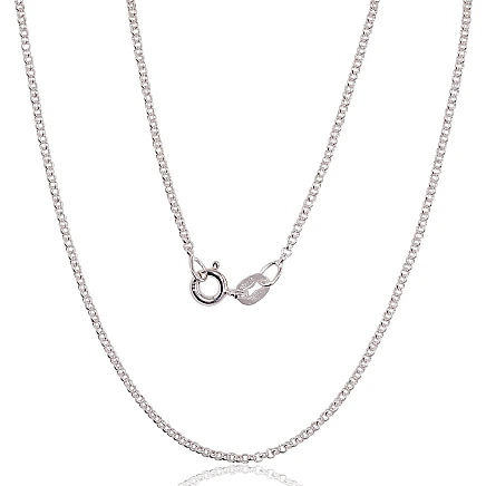 Цепочки,  - Серебряная цепочка Rollo 1 мм, 50, 2.6 g, Серебро 925 проба