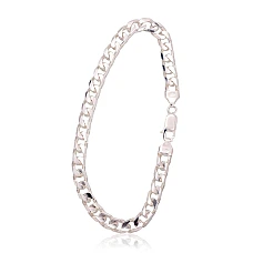 Silver chain Curb 6 mm , diamond cut, 22, 16.1 g, Silver 925 fineness