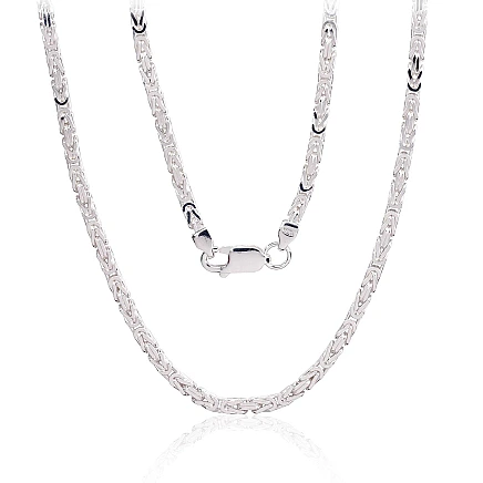 Viriešiem,  - Sudraba ķēdīte Bizantija 2.5 mm, 45, 16.3 g, Sudrabs 925 prove