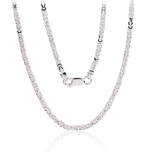 Серебряная цепочка Византийское 2.5 мм, 50, 17.5 g, Серебро 925 проба
