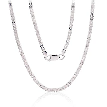 Серебряная цепочка Византийское 2.5 мм, 60, 21 g, Серебро 925 проба