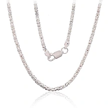 Серебряная цепочка Византийское 2.1 мм, 50, 18 g, Серебро 925 проба