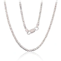 Серебряная цепочка Византийское 2.1 мм, 55, 19.7 g, Серебро 925 проба