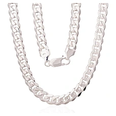Silver chain Curb 6 mm, 50, 32.9 g, Silver 925 fineness