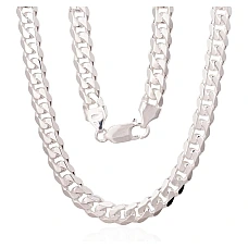 Silver chain Curb 6 mm, 50, 33.3 g, Silver 925 fineness