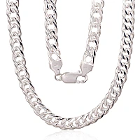 Sudraba ķēdīte Dubultais rombs 6 mm , dimantu apstrādājums, 50, 30 g, Sudrabs 925 prove