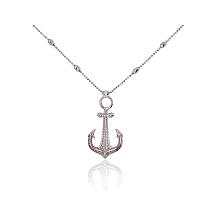 Серебряное колье, 55, 6.4 g, Серебро 925 проба, родий (покрытие)