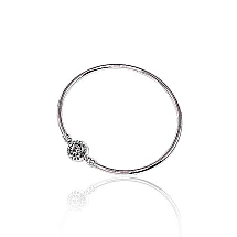 Серебряный браслет, 17, 8.5 g, Серебро 925 проба, родий (покрытие)