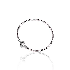 Серебряный браслет, 17, 8.5 g, Серебро 925 проба, родий (покрытие)