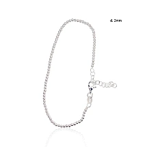 Silver bracelet, 17, 2.9 g, Silver 925 fineness, Variable length