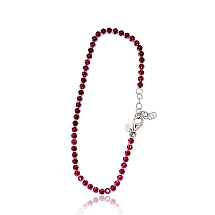 Silver bracelet, 17, 3.1 g, Silver 925 fineness, Rhodium (Plating), Zirkons, Variable length